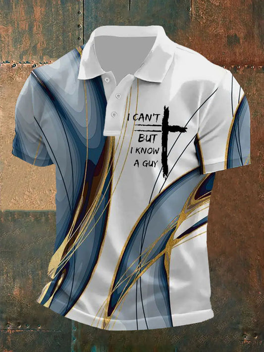 Men's I Can't But I Know A Guy Printed Polo Shirt - gracestitchs