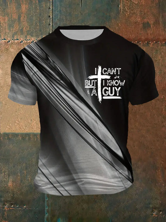 Men's I Can't But I Know A Guy Printed T-shirt prairieply