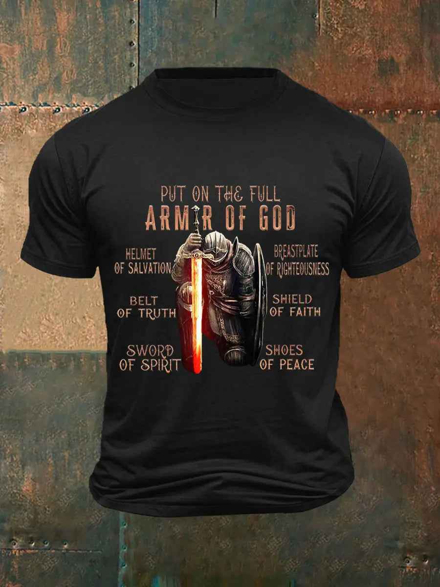 Men's Put On The Full Armor Of God Casual Tee