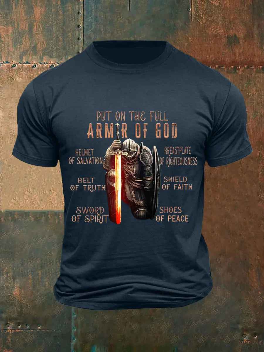 Men's Put On The Full Armor Of God Casual Tee