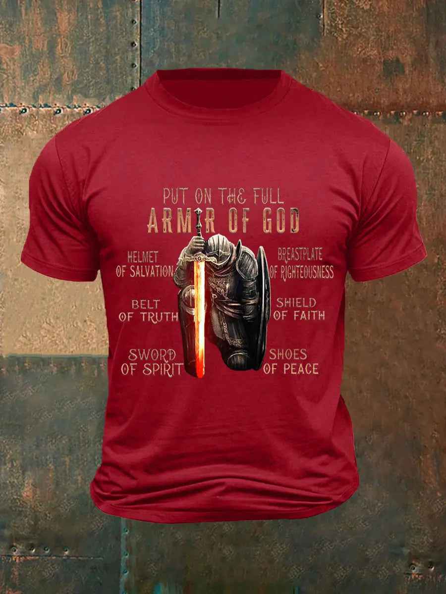Men's Put On The Full Armor Of God Casual Tee
