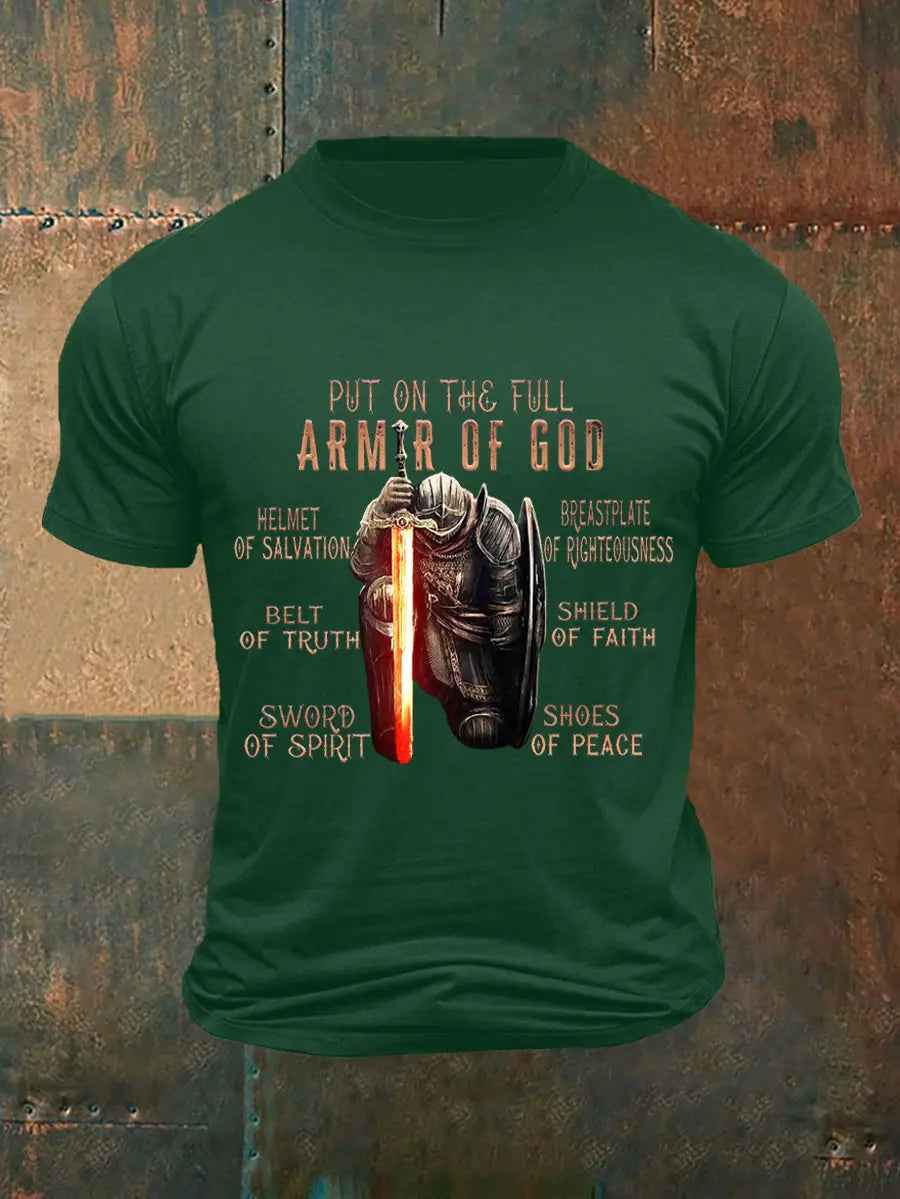 Men's Put On The Full Armor Of God Casual Tee