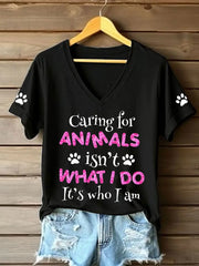 Women's caring for animals T-shirts