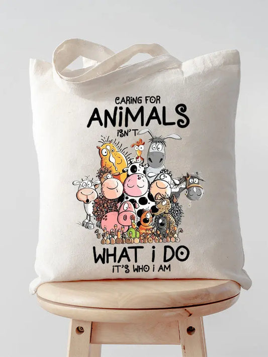 Animal lovers canvas bag