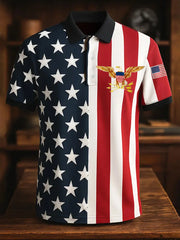Men's USA Print Short Sleeve Shirt