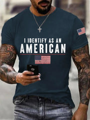 Men's I Identify As An American Casual Tee
