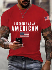 Men's I Identify As An American Casual Tee