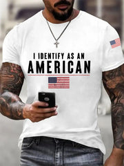 Men's I Identify As An American Casual Tee