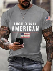 Men's I Identify As An American Casual Tee