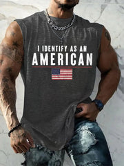 Men's I Identify As An American Casual Tank Top