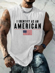 Men's I Identify As An American Casual Tank Top