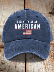 Unisex I Identify As An American Hat