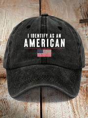 Unisex I Identify As An American Hat