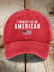 Unisex I Identify As An American Hat