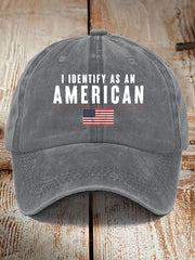 Unisex I Identify As An American Hat