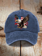 American Flag Eagle Print Unisex Hat