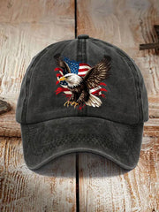 American Flag Eagle Print Unisex Hat