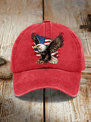 American Flag Eagle Print Unisex Hat