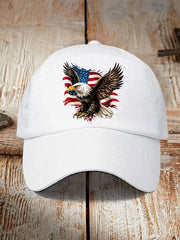 American Flag Eagle Print Unisex Hat