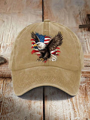 American Flag Eagle Print Unisex Hat