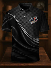 Men's Independence Day Flag Print Short Sleeve Top