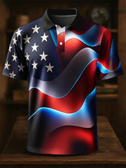 Men's Independence Day Flag short sleeve shirt