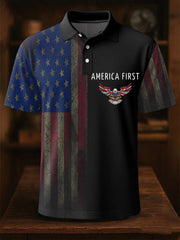 Men's Ameirica First Printed Casual Tops gracestitchs