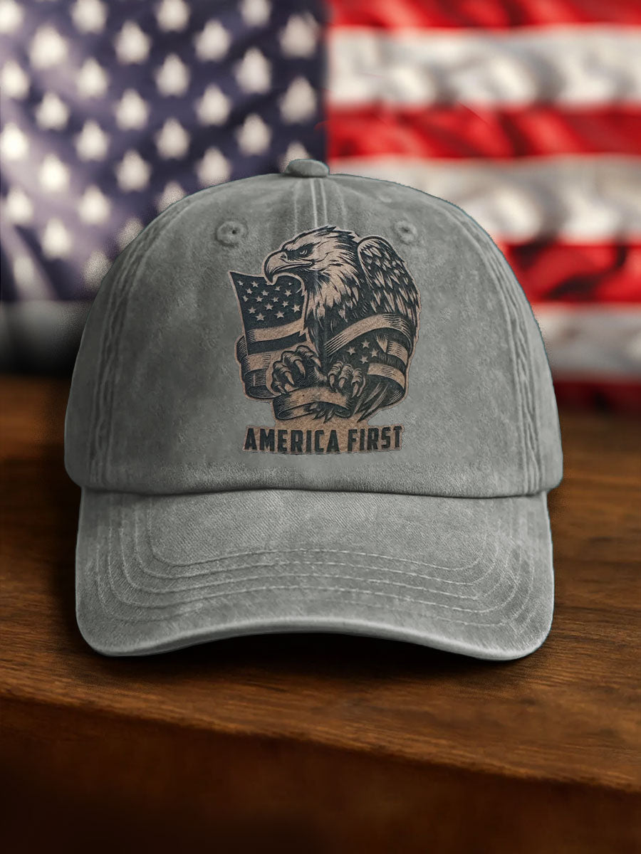 Unisex Anti War Ameirica First Peace Printed Hats gracestitchs