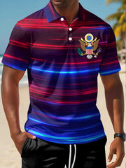 Men's USA Print short sleeve Shirt gracestitchs
