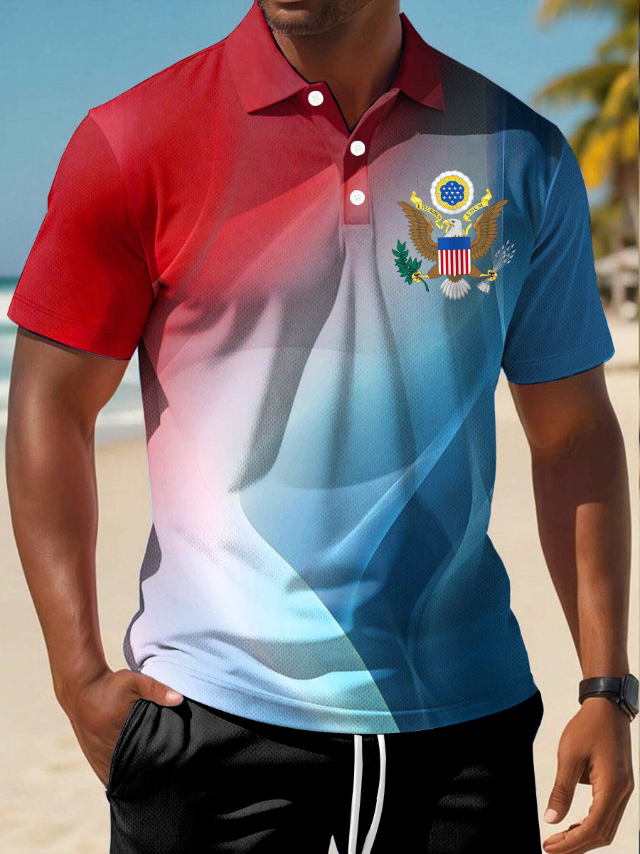 Men's USA Print short sleeve Shirt gracestitchs