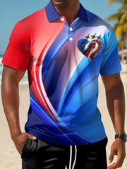 Men's USA Print short sleeve shirt gracestitchs