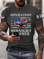 Men's Operation Midnight Hammer B-2 Spirit Short-sleeved T-shirt