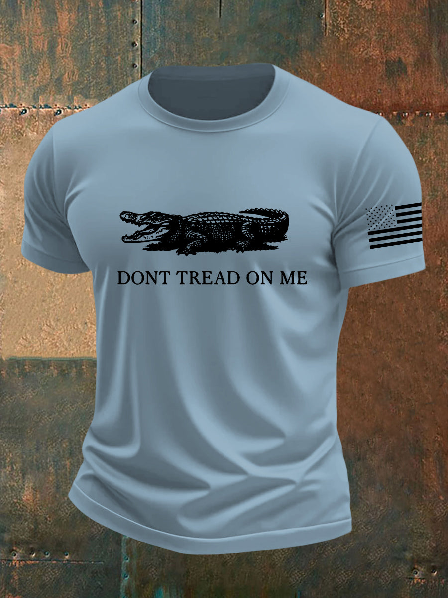 Men's Retro Alligator Alcatraz Funny Florida Everglades Dark Humor Short Sleeve Tee gracestitchs