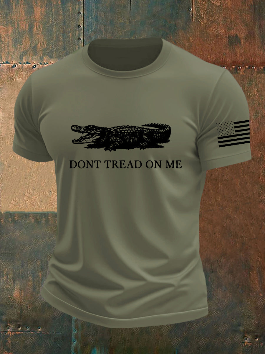 Men's Retro Alligator Alcatraz Funny Florida Everglades Dark Humor Short Sleeve Tee gracestitchs