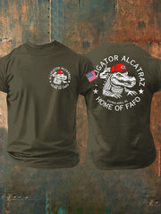Men's Alligator Alcatraz Funny Florida Everglades Dark Humor Printed T-shirt gracestitchs