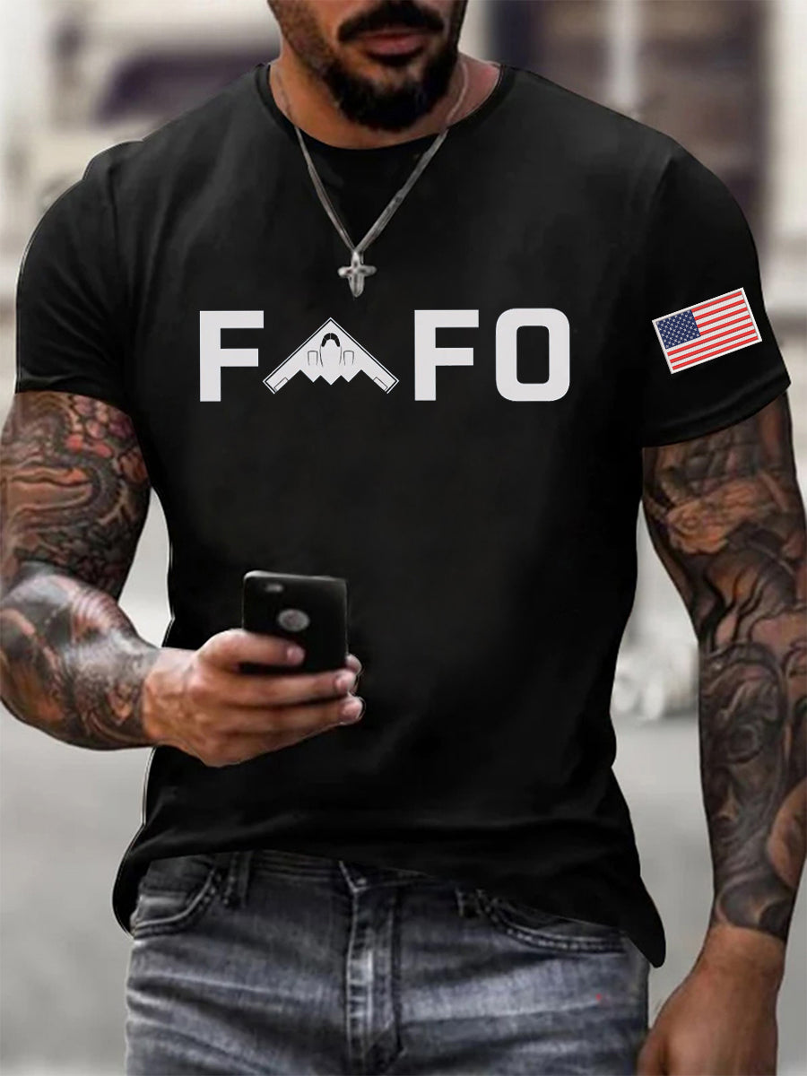 Men's Midnight Hammer B2 FAFO Printed T-shirt gracestitchs