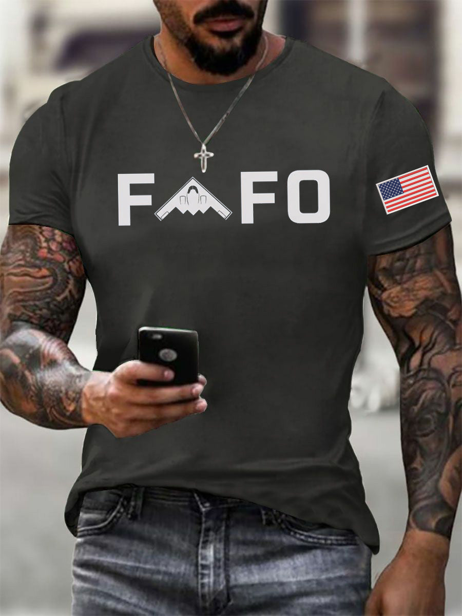 Men's Midnight Hammer B2 FAFO Printed T-shirt gracestitchs