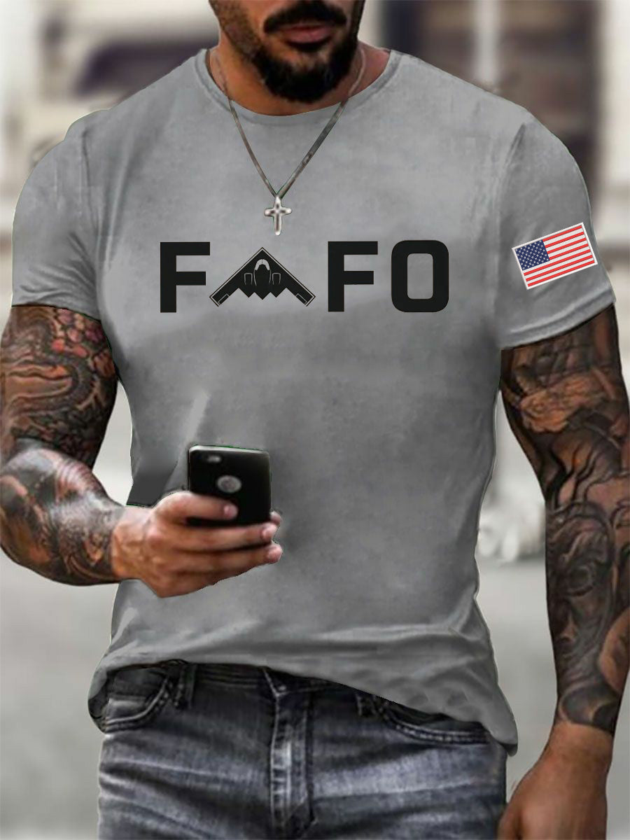 Men's Midnight Hammer B2 FAFO Printed T-shirt gracestitchs