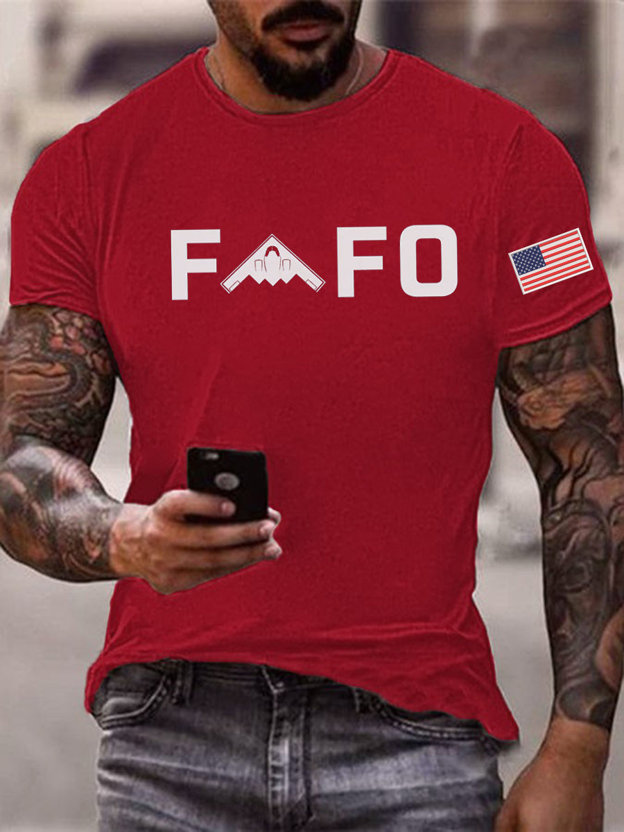 Men's Midnight Hammer B2 FAFO Printed T-shirt gracestitchs