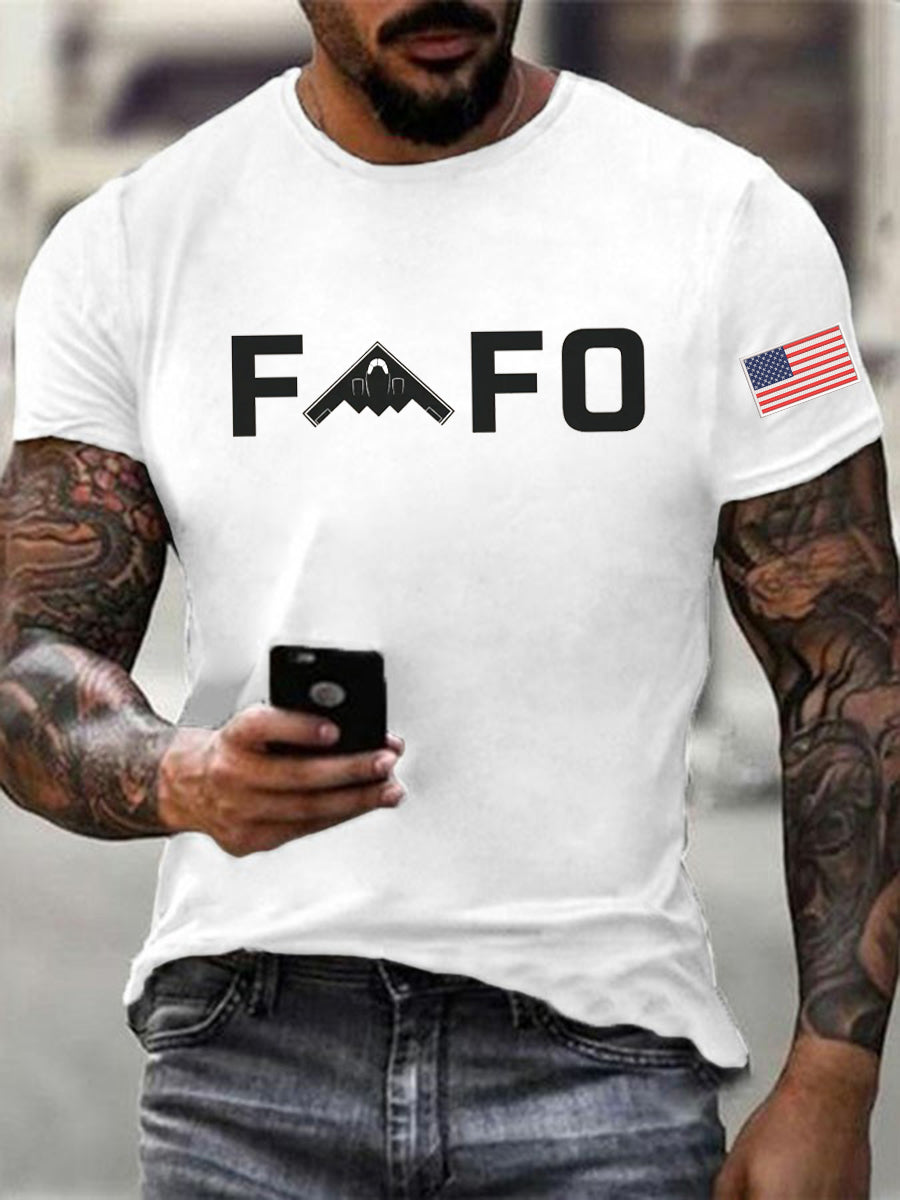 Men's Midnight Hammer B2 FAFO Printed T-shirt gracestitchs