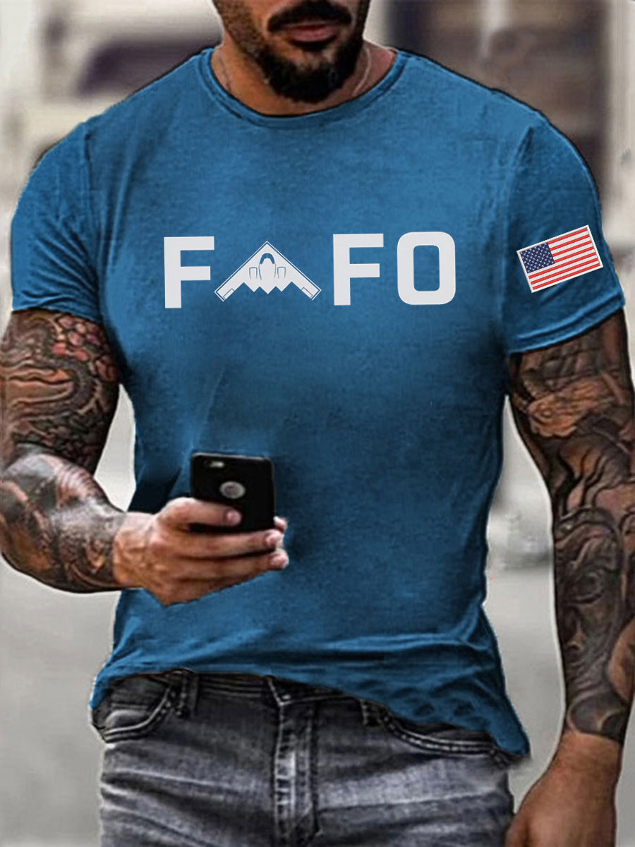 Men's Midnight Hammer B2 FAFO Printed T-shirt gracestitchs