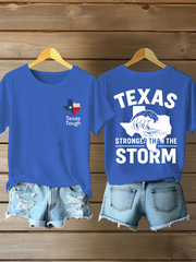 Women's Texas Strong Printed Thort-Sleeved T-shirt gracestitchs