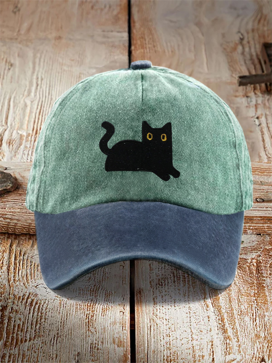 Black cat unisex hats gracestitchs