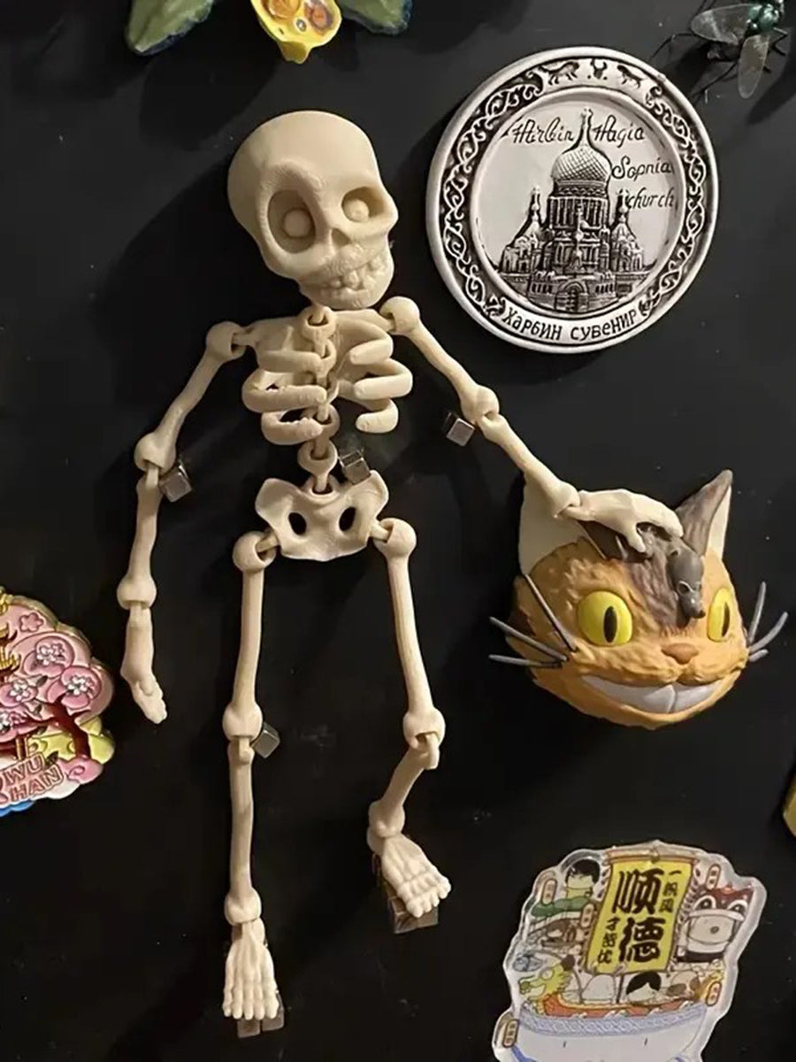 3D Printed Vintage Skeleton Magnetic Figurine gracestitchs