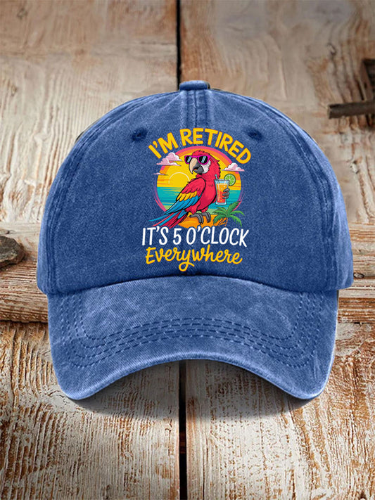 Unisex Resort Hawaiian Design Print Hat gracestitchs