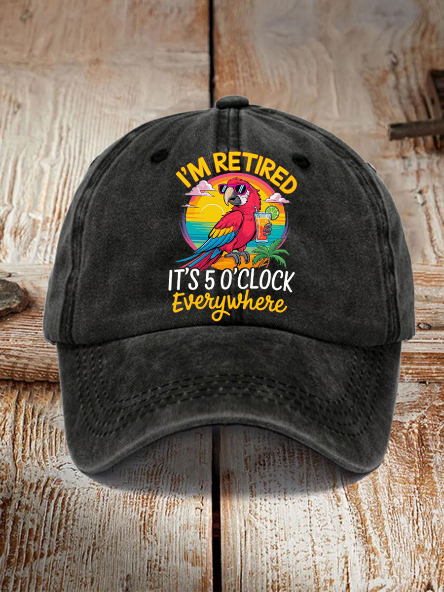 Unisex Resort Hawaiian Design Print Hat gracestitchs