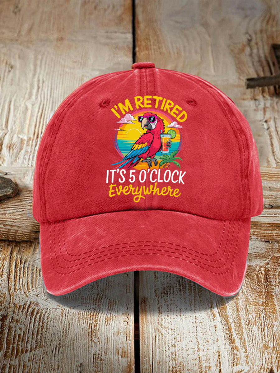 Unisex Resort Hawaiian Design Print Hat gracestitchs