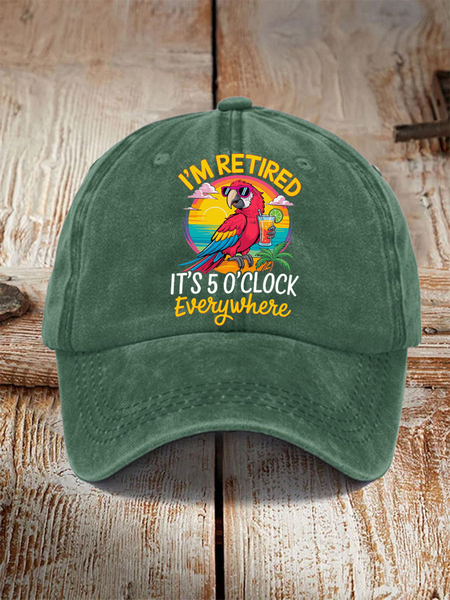 Unisex Resort Hawaiian Design Print Hat gracestitchs