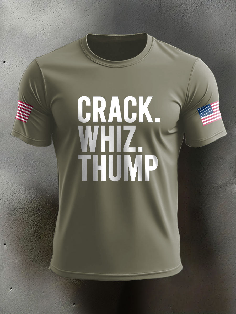 Men's Crack Whiz Thump Veteran Printed T-shirt gracestitchs