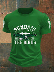 Men's Sundays Are For The Birds Football Fans Lovers Gameday Casual Tee gracestitchs